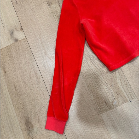 SUZI KONDI Red Velour Cropped Top - Picture 7 of 10